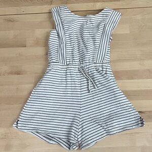 Zara striped romper, size 8